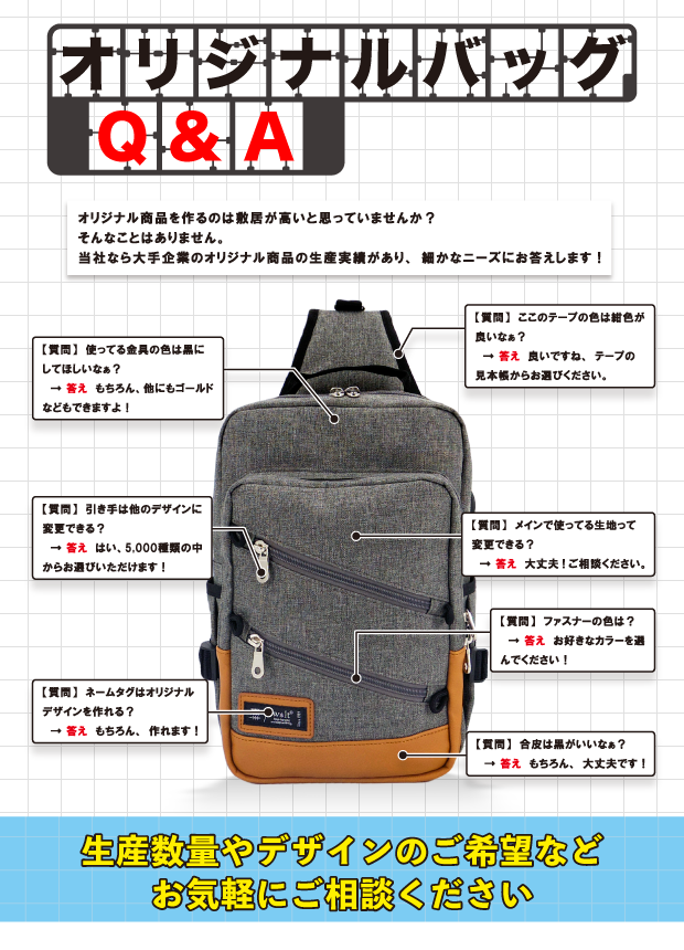オリジナルバッグについて